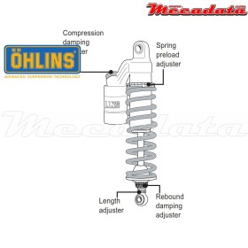 Amortisseur Ohlins YAMAHA V-MAX 1200 (1985-2005) YA 427 (S36PR1C1L)