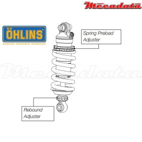 Amortisseur Ohlins YAMAHA XJ 6 ABS (2009-2013) YA 907 (S46DR1)