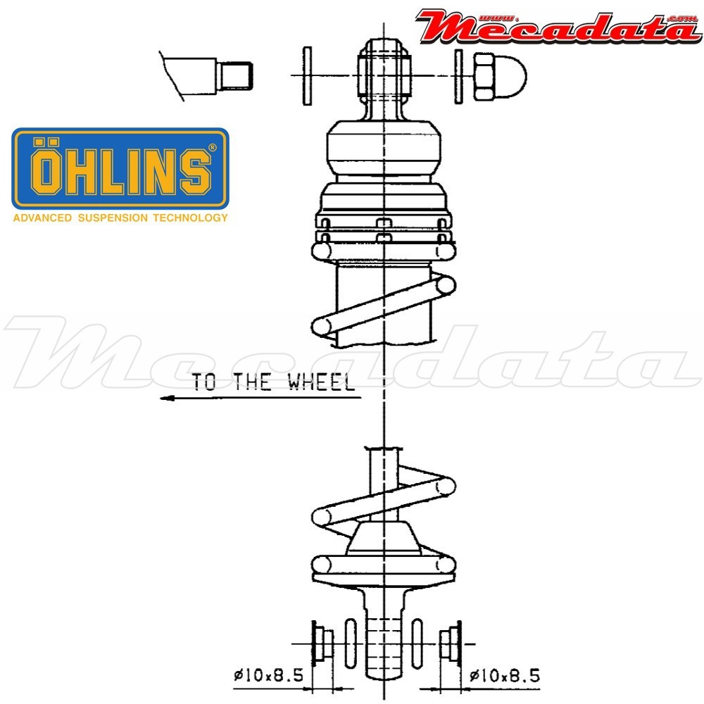 Amortisseur Ohlins YAMAHA XS 650 SE (1975-1984) YA 337E PFP (S36E)