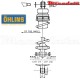 Amortisseur Ohlins ~ YAMAHA XS 1100 S (1978-1984) ~ YA 206 (S36P)