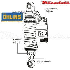 Amortisseur Ohlins INDIAN SCOUT (2014-2016) IN 524 (S36PR1C1L)