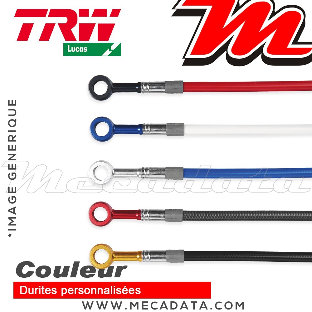 Durites de frein Suzuki GSF 650 Bandit ABS  (WVCJ) 2007-2009 TRW-Lucas MCH 851 H2 - Arrière