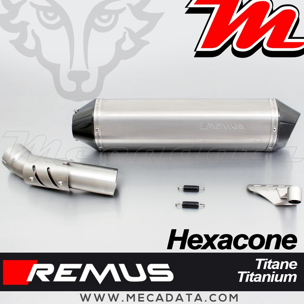Silencieux d'échappement - BMW R1200 GS 2010-2012 -  REMUS Hexacone - avec Catalyseur