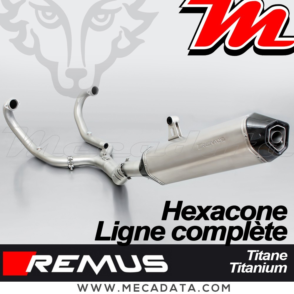 Ligne complète pot d'échappement - BMW R1200 GS 2010-2012 -  REMUS Hexacone