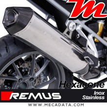 Silencieux d'échappement ~ BMW R 1200 GS 2016 - 2018 ~ REMUS Hexacone