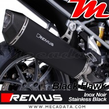 Silencieux d'échappement ~ BMW R 1200 GS 2016 - 2018 ~ REMUS Black Hawk