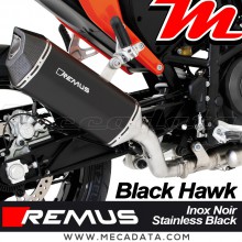 Silencieux Pot d'échappement ~ KTM 690 Duke 4 2012-2015 ~ REMUS Black Hawk