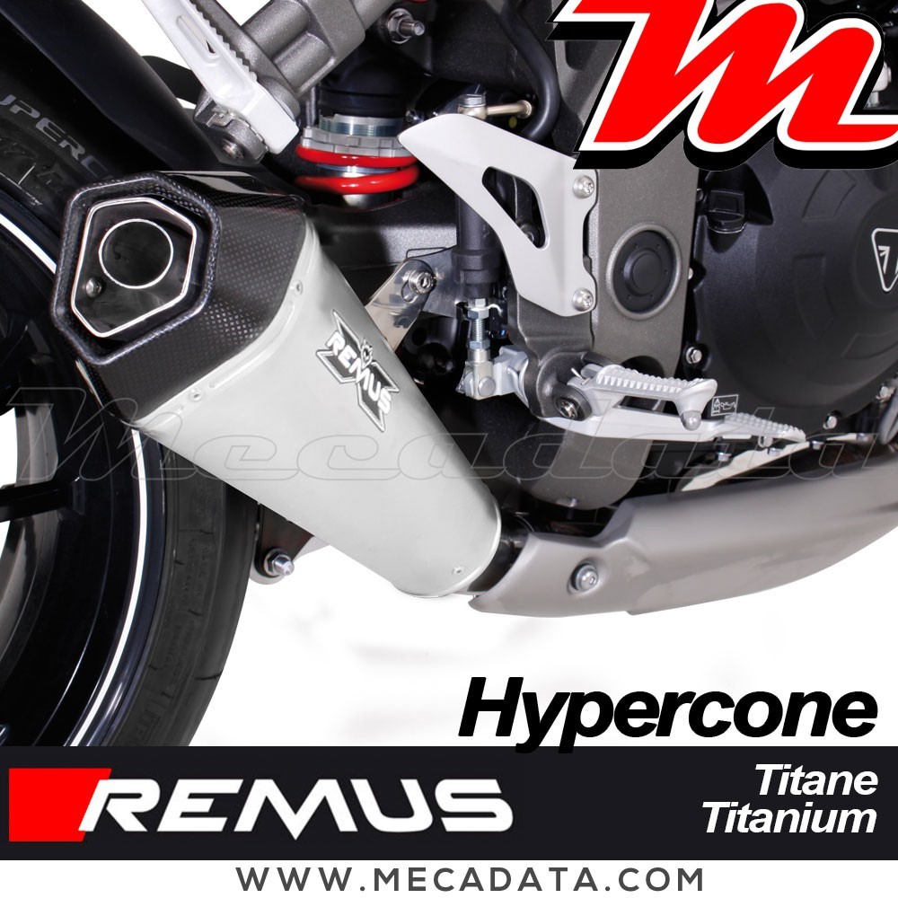 Silencieux Pot échappement Triumph Speed Triple 1050 2010-2015 Remus Hypercone