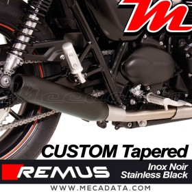 Paire de silencieux Pot échappement Triumph Street Twin 2016-2020 Remus Custom Tapered