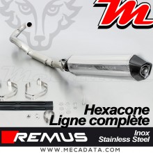 Ligne complète pot échappement ~ KTM 690 SMC 2008-2011 ~ KTM 690 Enduro 2008-2010 ~ REMUS Hexacone SPORT ~ sans catalyseur