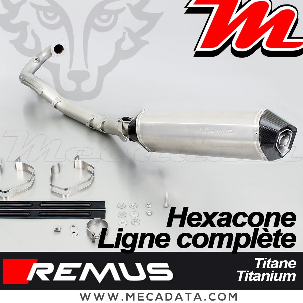 Ligne complète Pot échappement REMUS Hexacone KTM 690 SMC/Enduro 08+, KTM 690 SMC R/Enduro R 12+, KTM 690 SMC R/Enduro R 14+