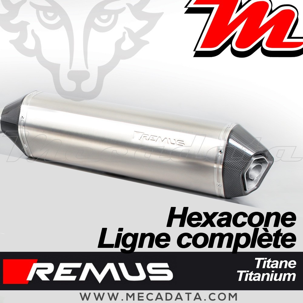 Ligne complète Pot échappement REMUS Hexacone KTM 690 SMC/Enduro 08+, KTM 690 SMC R/Enduro R 12+, KTM 690 SMC R/Enduro R 14+