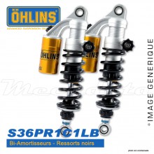 Amortisseurs Ohlins S36PR1C1B Personnalisé sur mesure (Bonbonne Noir)