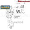 Amortisseur Ohlins HONDA CBR 600 RR (2007-2016) HO 039 (T36HR1C1LS)  - Arrière