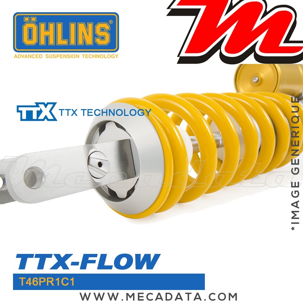 Amortisseur Ohlins WRF 250 (2014-2017) YA 1793 TTX Flow (T46PR1C1)  - Arrière