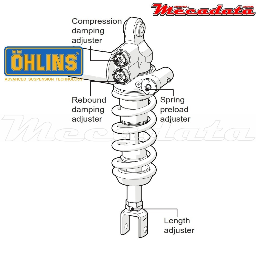 Amortisseur Ohlins BMW S 1000 R (2014-2016) BM 365 TTX GP (T36PR1C1LB)  - Arrière