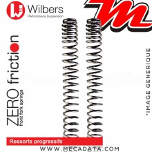 Ressorts de Fourche ~ Honda CBR 750 - 1987 - (RC 27) ~ Wilbers - Zero friction - Progressifs