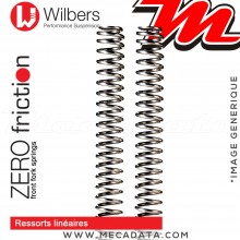 Ressorts de Fourche ~ Ducati Monster 696 - 2007-2010 - (M 5) ~ Wilbers - Zero friction - Linéaires ~ (Rabaissement)