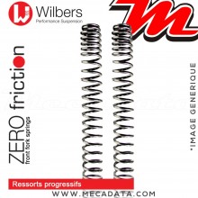 Ressorts de Fourche ~ Honda CBR 125 R - 2011+ - (JC 50) ~ Wilbers - Zero friction - Progressifs