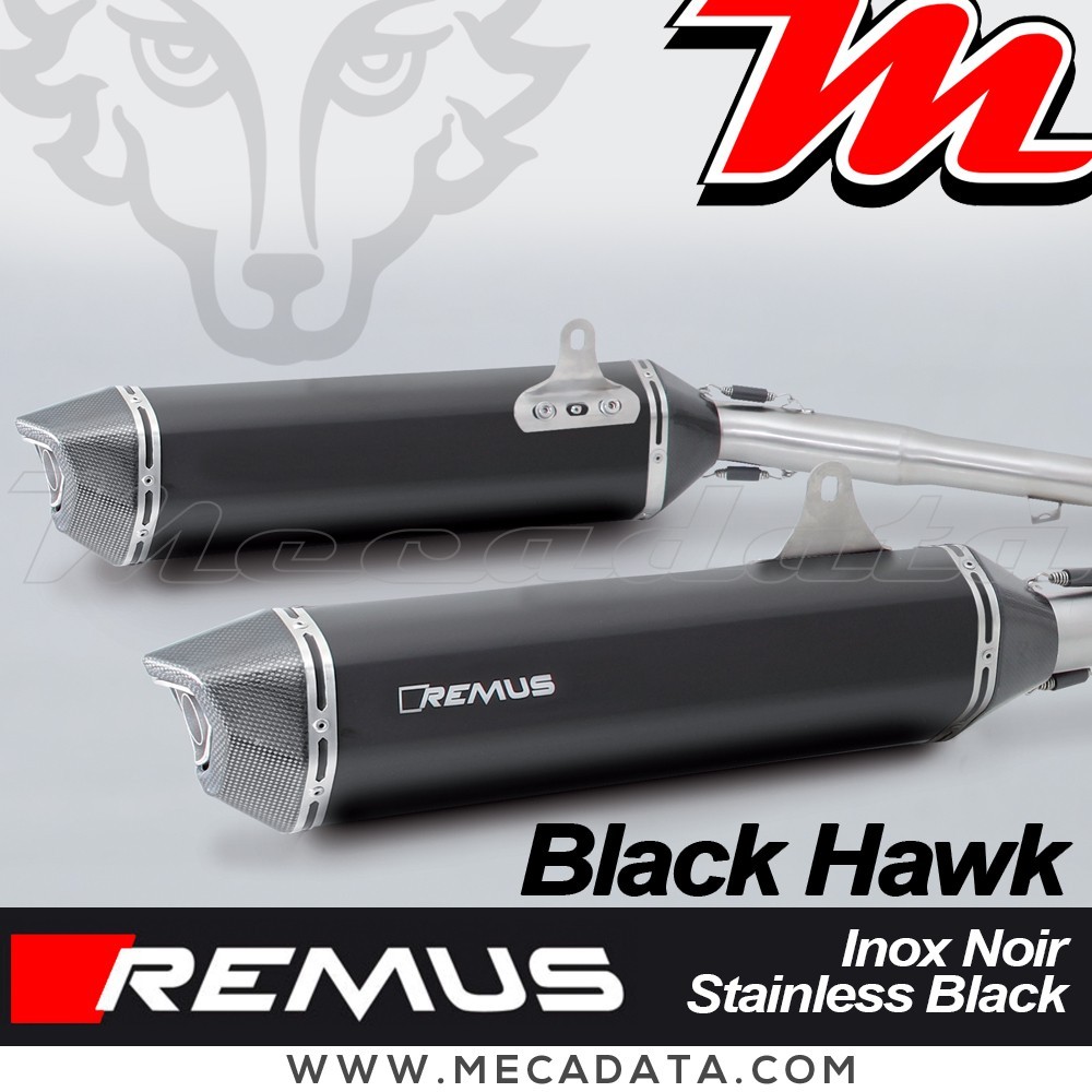 Paire de Silencieux Pot d'échappement REMUS Black Hawk BMW K 1600 GT 2021 - 2027