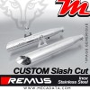 Paire de silencieux Pot d'échappement REMUS Custom Slash Cut Triumph America 2007 - 2016