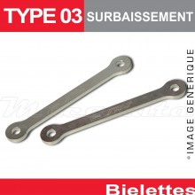Kit de Rehaussement ~ YAMAHA FZS 600 FAZER (RJ02) 1998 - 2003 ~ TRW Lucas - 35 mm