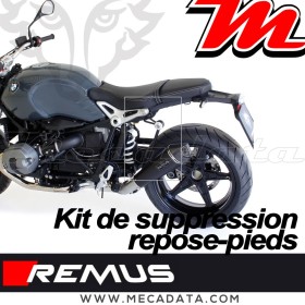 Kit support REMUS pour montage Hypercone bas sans repose-pieds passager BMW R nineT Euro 4