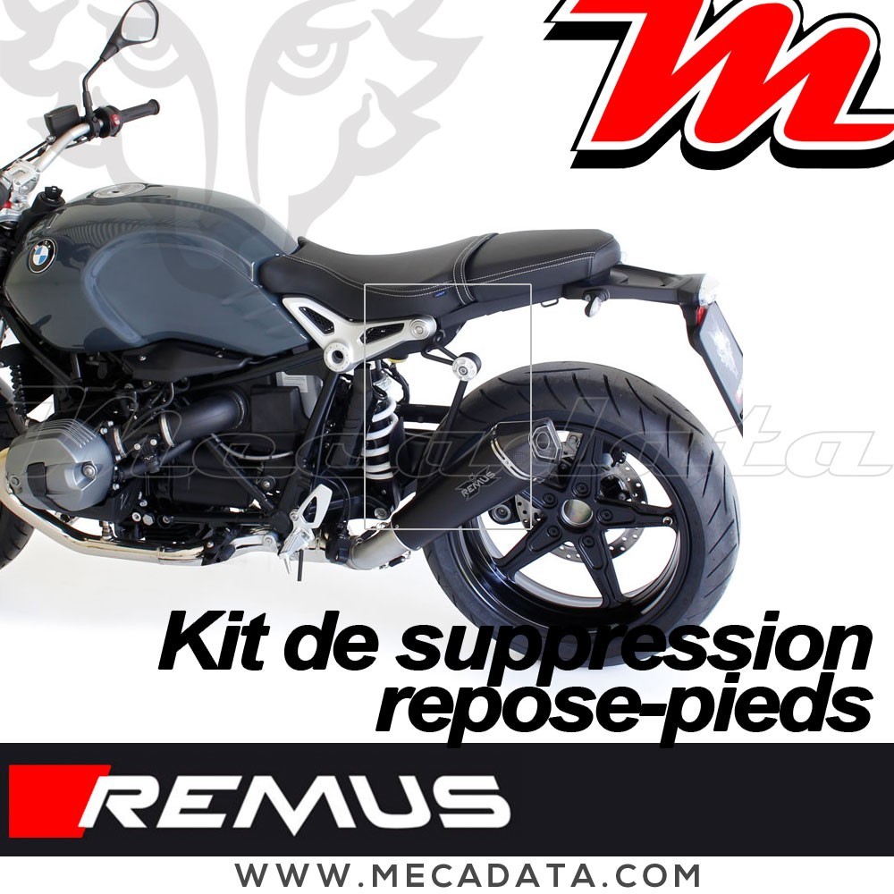 Kit support REMUS pour montage Hypercone bas sans repose-pieds passager BMW R nineT Euro 4