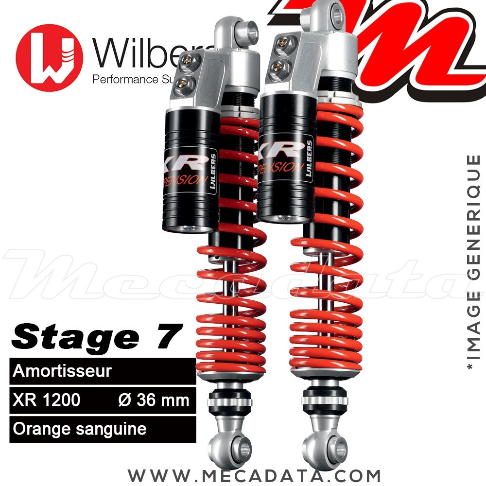 Amortisseur Wilbers Stage 7 ~ Harley-davidson XR 1200 (XR 1) ~  Annee 2008 +