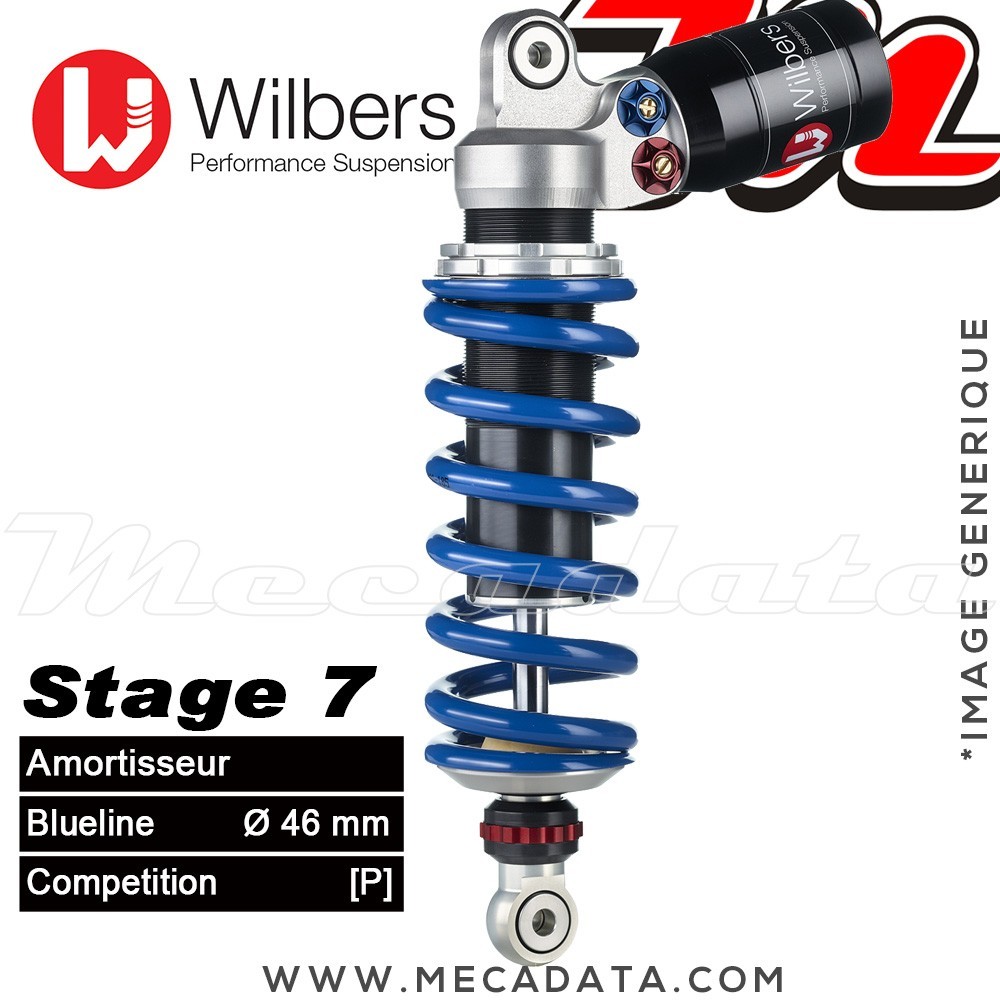 Amortisseur Wilbers Stage 7 ~ Aprilia RSV 1000 Mille (ME) ~  Annee 1998 - 2000
