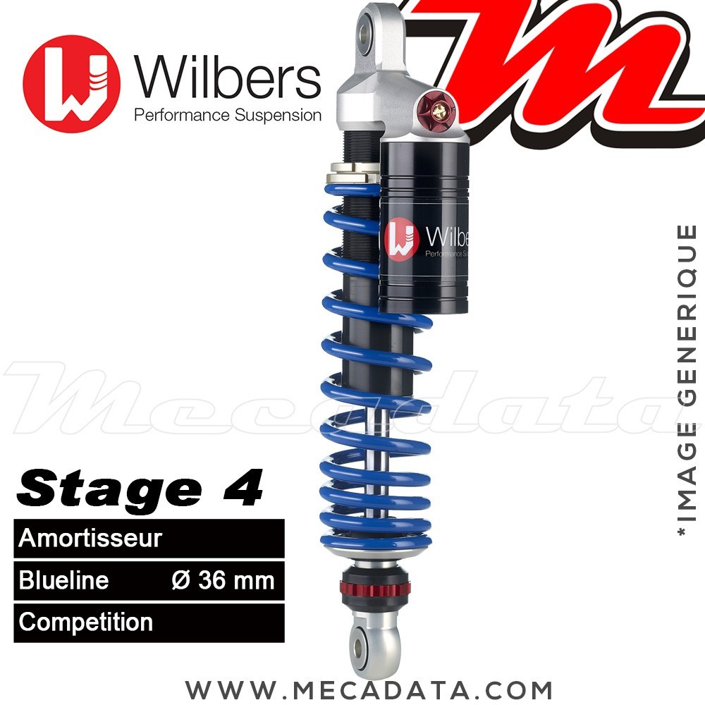Amortisseur Wilbers Stage 4 ~ Moto Guzzi Quota 1000 (KB) ~  Annee 1992 +