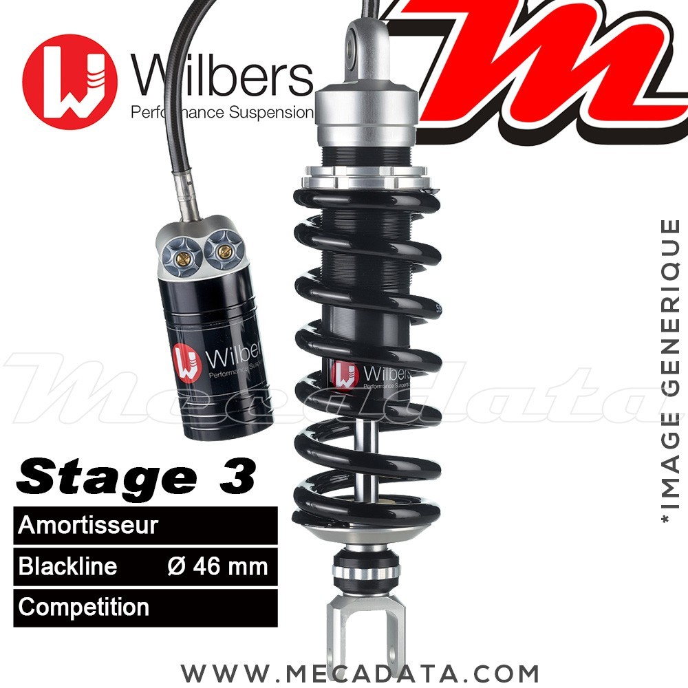 Amortisseur Wilbers Stage 3 ~ Triumph Speed Triple 1050 (515 NJ) ~  Annee 2005 - 2010