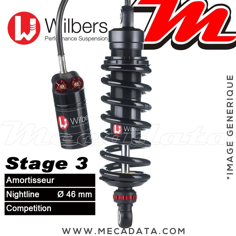 Amortisseur Wilbers Stage 3 ~ Triumph Speed Triple 1050 (515 NJ) ~  Annee 2005 - 2010