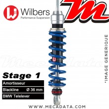 Amortisseur Wilbers Stage 1 Emulsion ~ BMW R 850 GS (BMW 259 / R 21) ~ Annee 1998 - 1999 (Avant)