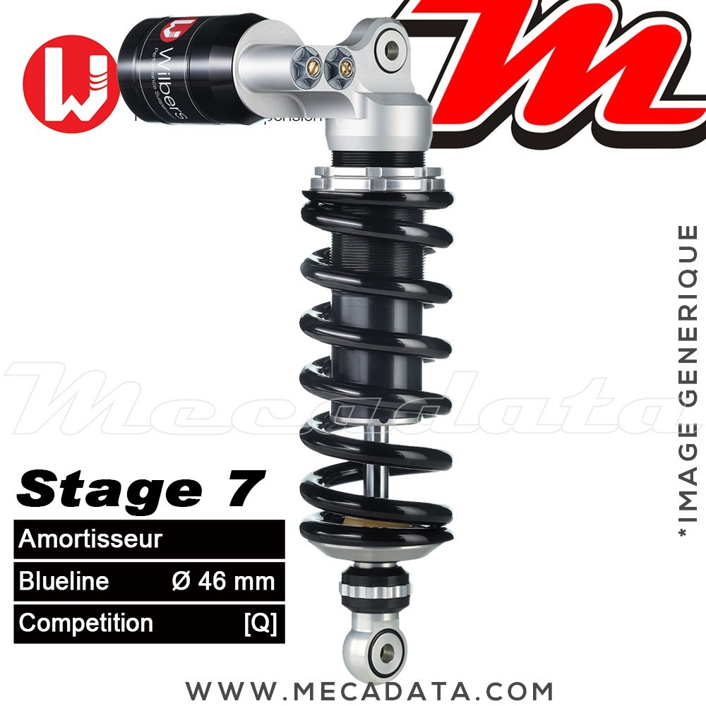Amortisseur Wilbers Stage 7 ~ Suzuki SV 1000 S (WVBX) ~  Annee 2003 - 2005