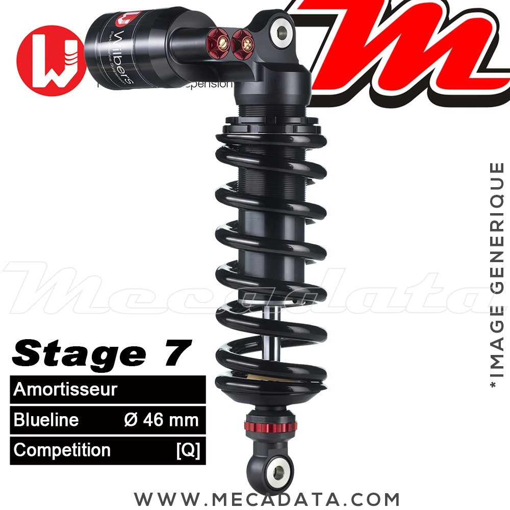Amortisseur Wilbers Stage 7 ~ Suzuki SV 1000 S (WVBX) ~  Annee 2003 - 2005