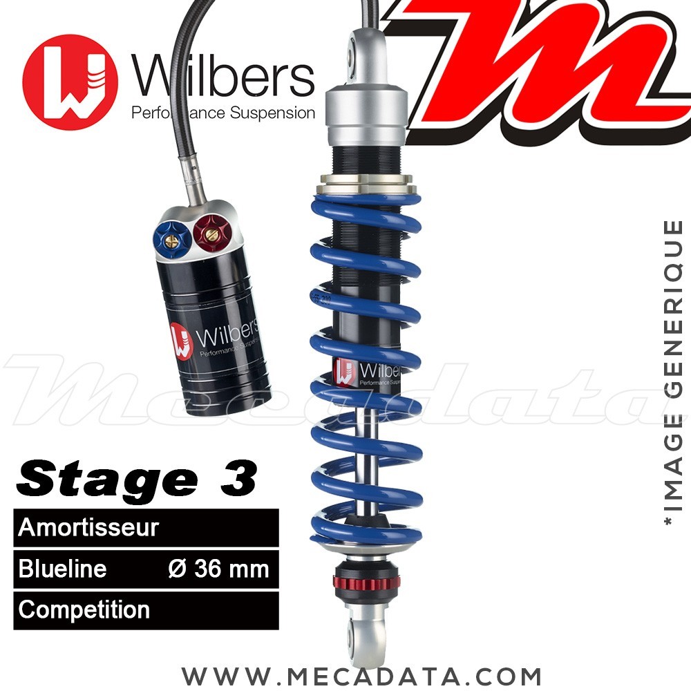 Amortisseur Wilbers Stage 3 ~ Yamaha TZ 250 Cantilever () ~  Annee 1976 - 1982