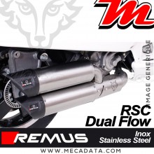 Silencieux Pot d'échappement ~ Vespa GTS 300 ie Super (MA3C) 2016 - 2019 ~ Remus RSC Dual Flow