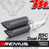 Silencieux Pot d'échappement REMUS Dual Flow Vespa GTV 300 Sei Giorni (MA3C) 2017 - 2019