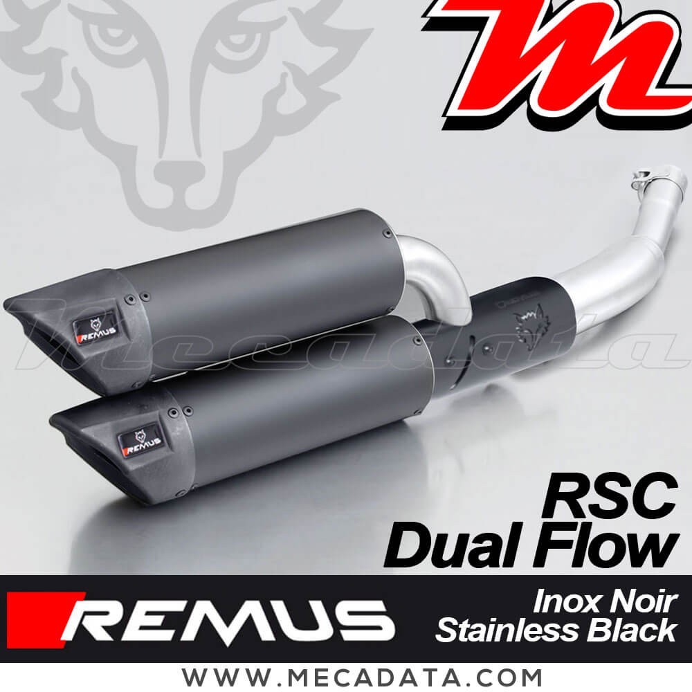 Silencieux Pot d'échappement REMUS Dual Flow Vespa GTV 300 Sei Giorni (MA3C) 2017 - 2019