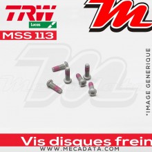 Jeu de vis de fixation pour disques de frein M8 x 1.25 - 5 pièces