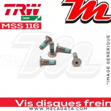 Jeu de vis de fixation pour disques de frein M8 x 1.25 - 5 pièces