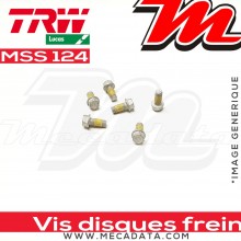 Jeu de vis de fixation pour disques de frein M6 x 1.00 - 4 pièces