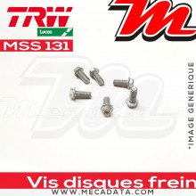 Jeu de vis de fixation pour disques de frein M8 x 1.25 - 5 pièces