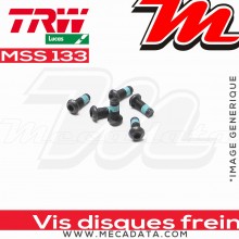 Jeu de vis de fixation pour disques de frein M8 x 1.25 - 5 pièces