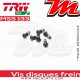 Jeu de vis de fixation pour disques de frein M8 x 1.25 - 6 pièces