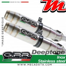 Silencieux Pot d'échappement ~ APRILIA DORSODURO 750 2008 - 2016 ~ GPR DEEPTONE - Version RACING