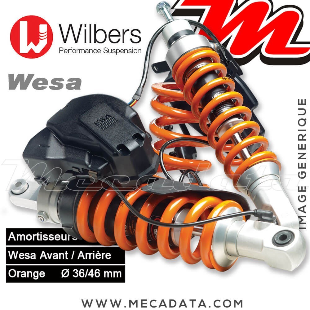 Kit amortisseurs Wilbers WESA BMW R 1200 GS [ESA Showa] (R 12) Années 2004 - 2010 (Avant / Arrière)