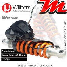 Amortisseur Wilbers WESA ~ BMW K 1600 GT / GTL [ESA II] (K 16 GT) ~ Années 2011 - 2016 (Arrière)