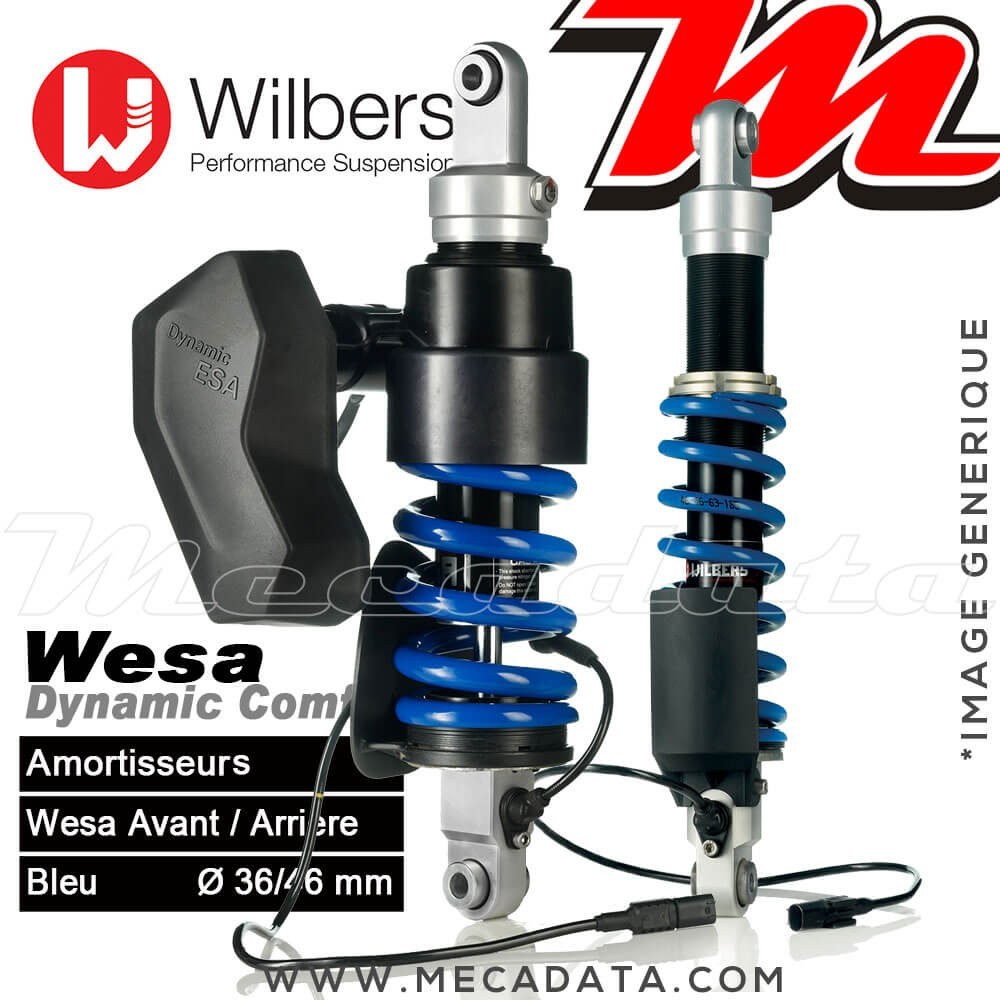 Kit amortisseurs Wilbers WESA BMW K 1600 GT / GTL [ESA] (2 T 16) Années 2017 - 2018 (Avant / Arrière)